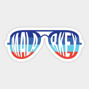 Malarkey Biden Aviator Sunglasses Sticker